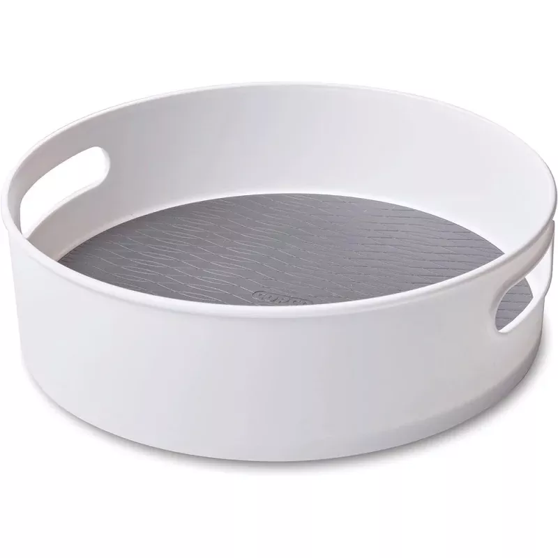 12-inch Non-skid Storage Turntable - Gray
