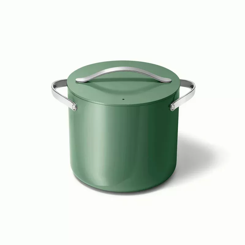 12 Qt Nonstick Ceramic Pot with Lid - Sage