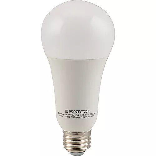15W Frosted LED Light Bulb 120V
