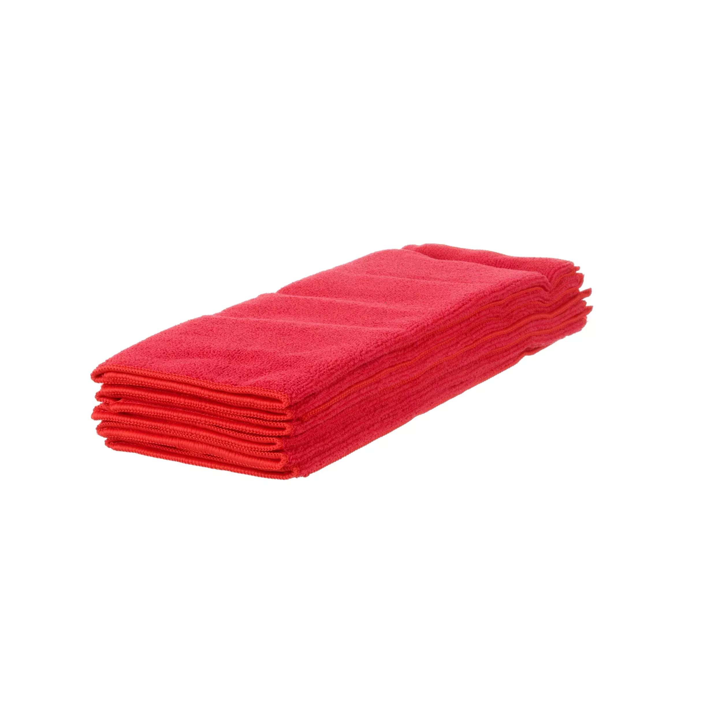 16 in x16 in Microfiber Towel Red