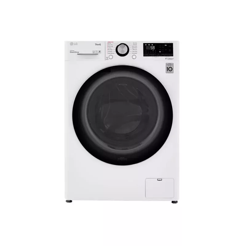 2.4 Cu Ft Smart Steam Sanitize Compact Front Load All-In-One Washer/Dryer Combo - White
