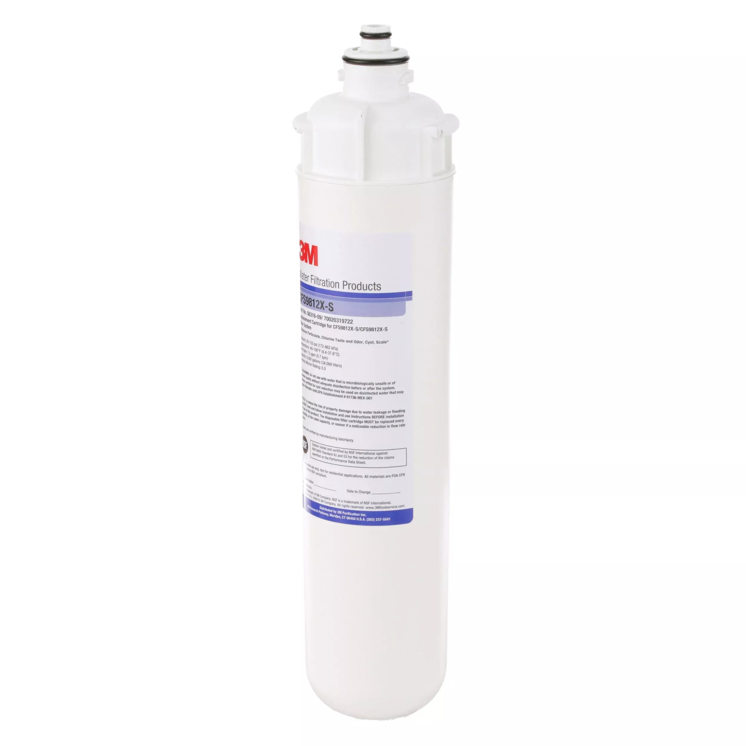 3M 9000 Series Hot Beverage/Ice Machine Replacement Water Filter Cartridge w/ Scale Inhibitor - 5631