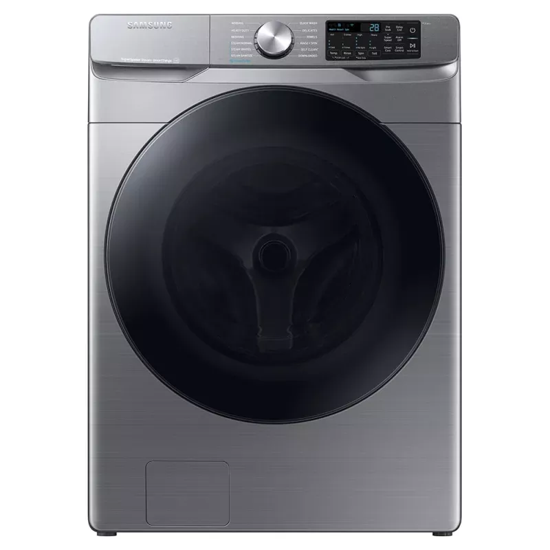 4.5-cu ft Front Load Large Capacity Smart Washer with Super Speed Wash - Platinum