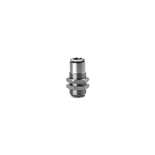 6590 6 Camozzi Bulkhead, 6mm PTC x 6mm PTC
