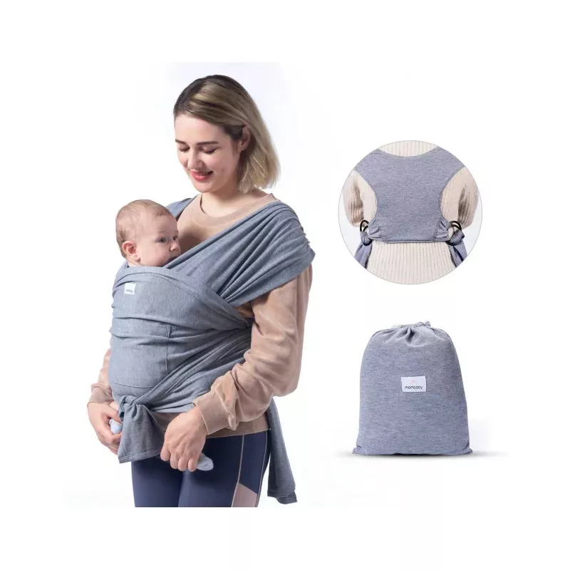 Adjustable Baby Wrap Carrier - Black