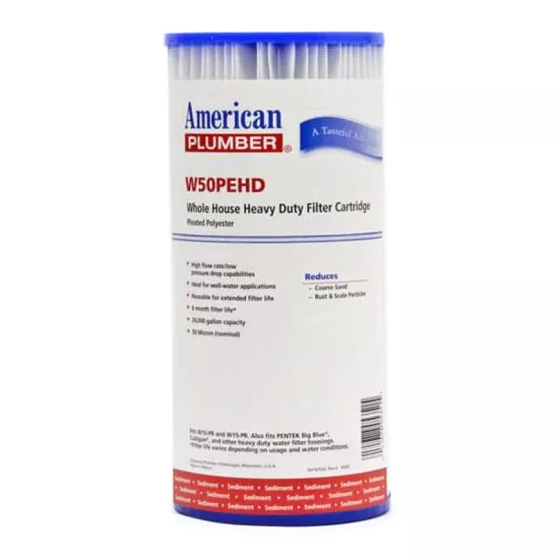 American Plumber W50PEHD Pleated Polyester Water Filters