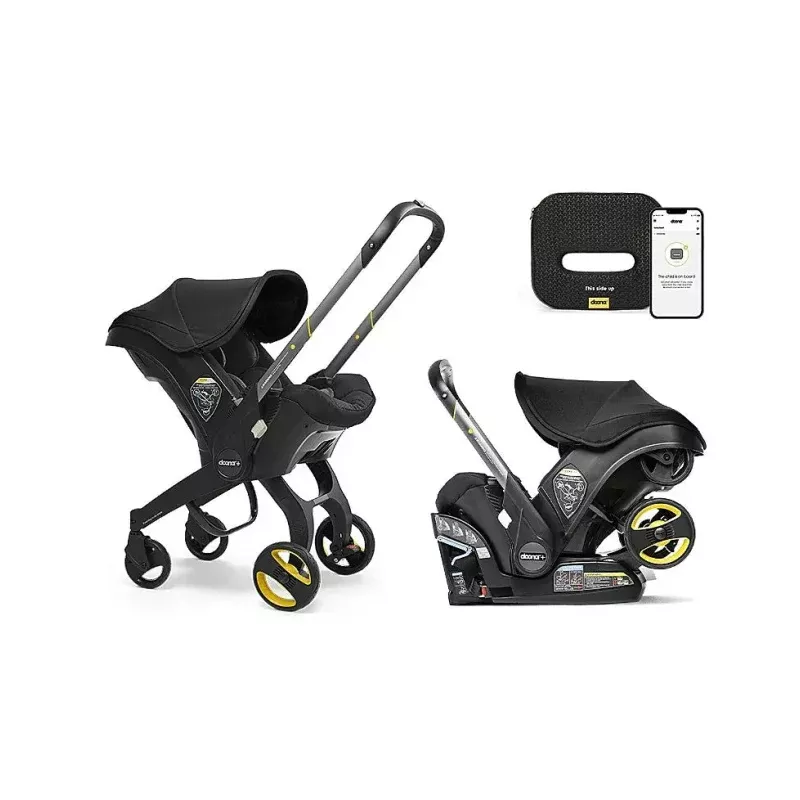 Baby Car Seat & Stroller SensAlert Bundle - Nitro Black