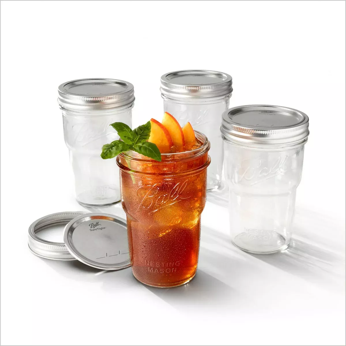 Ball Wide Mouth Nesting Mason Jars & Lids