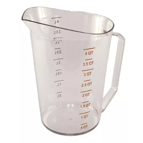 Cambro 4 qt Camwear Measuring Cup - 400MCCW135