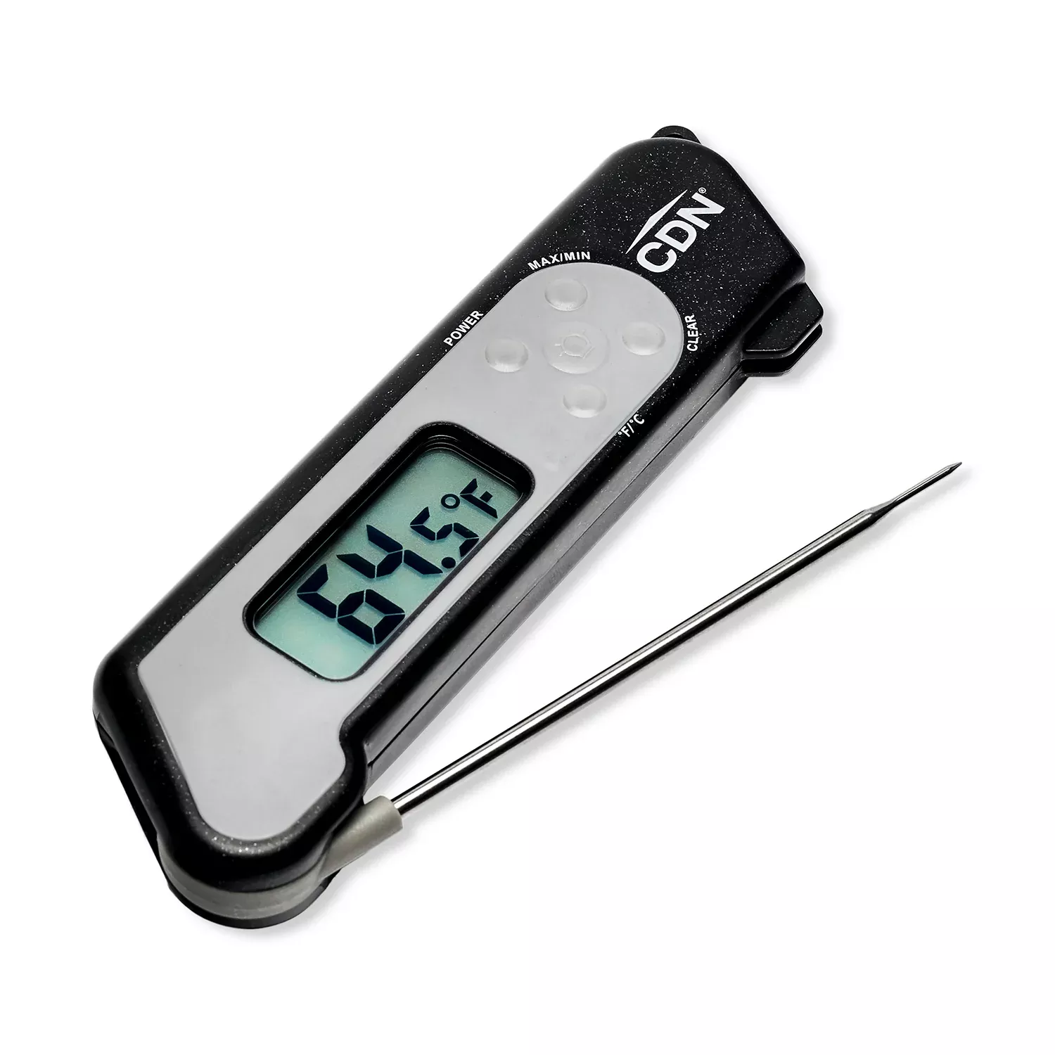 CDN Black Folding Thermocouple Thermometer - TCT572-BK
