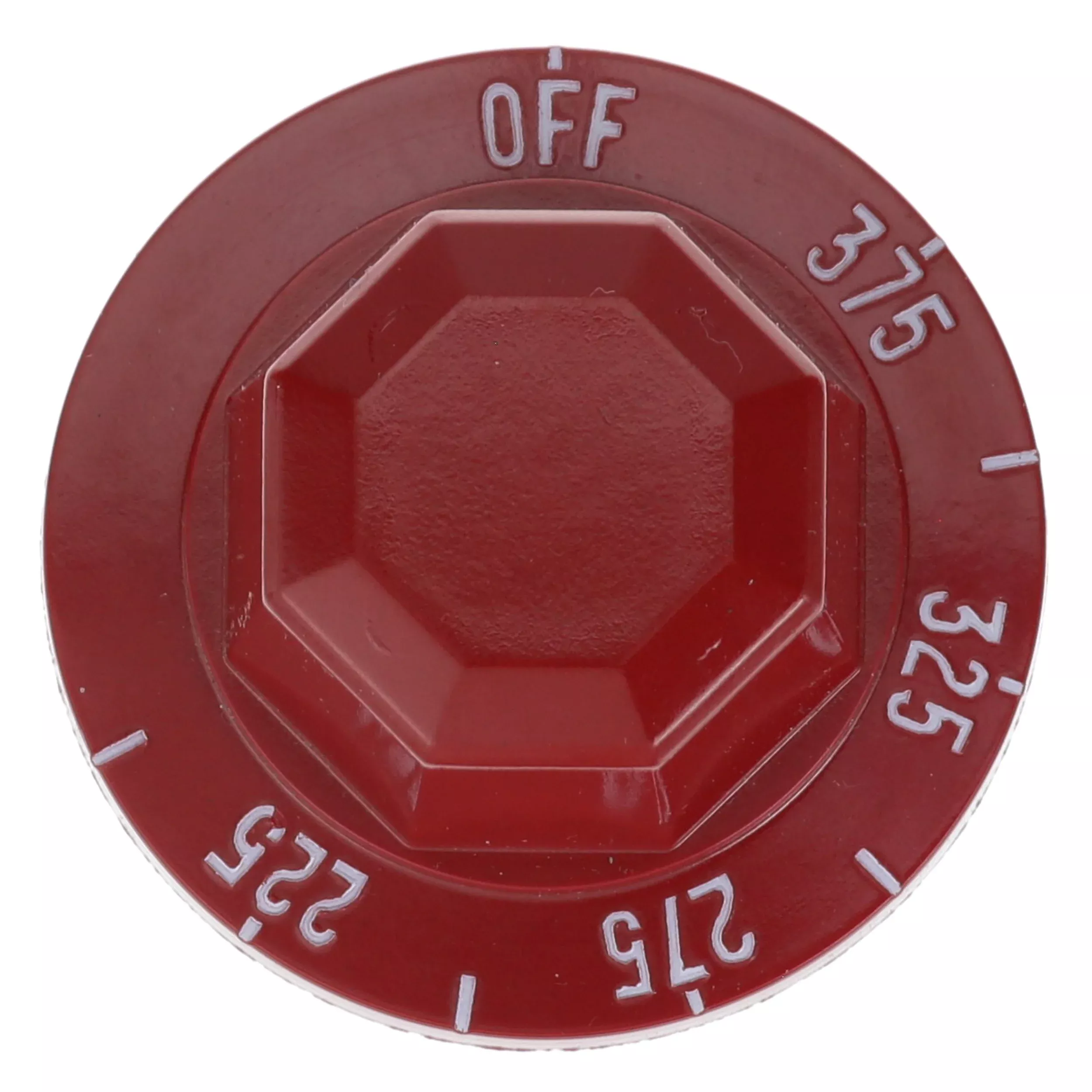 Cecilware 225° - 375° Thermostat Dial Red (EL120, EL250) - M120A