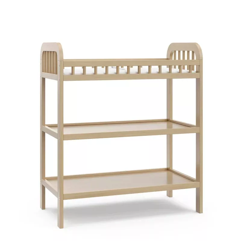 Changing Table with Water-Resistant Changing Pad - Driftwood