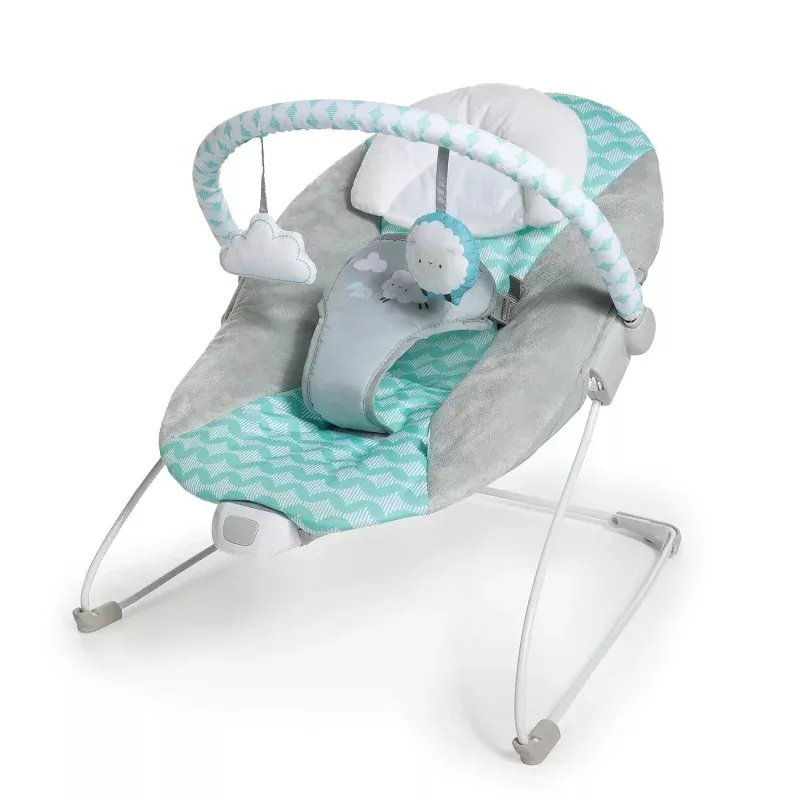 Deluxe Vibrating Baby Bouncer Seat - Blue
