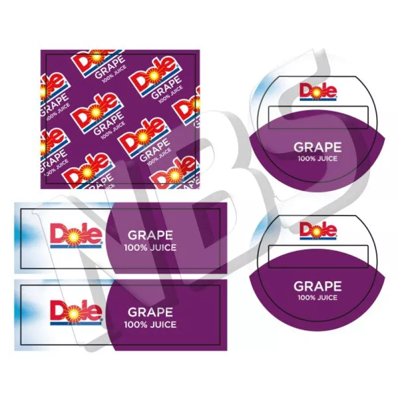 Dole Grape 100% Juice Flojet BIB Marker