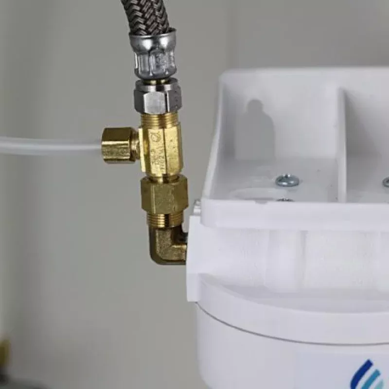 "Downstream" Splitter Tee For Under Sink Water Filter (Certified Lead-Free)