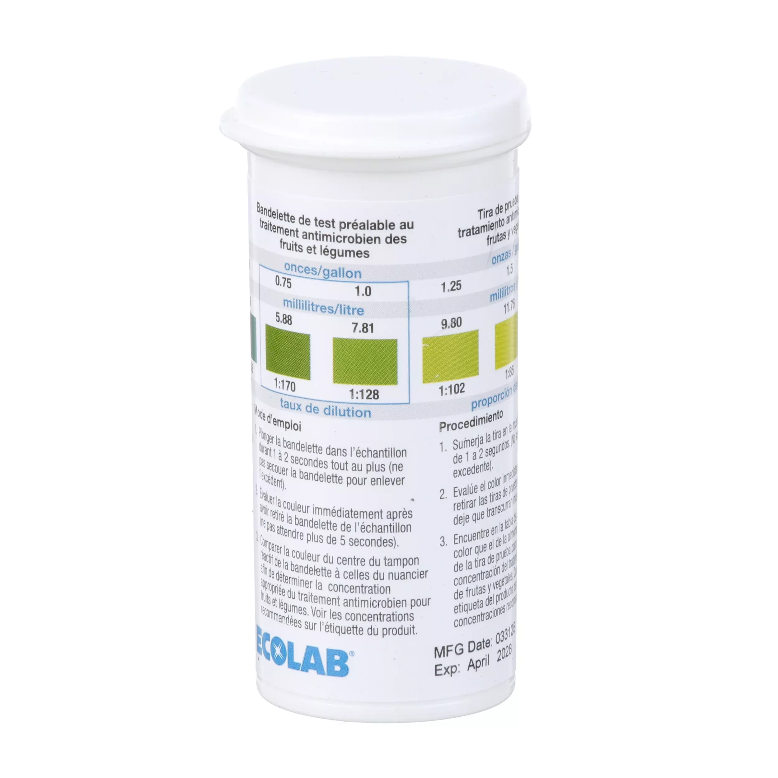 Ecolab Afvt Veggie Wash Test Strips - 92332047
