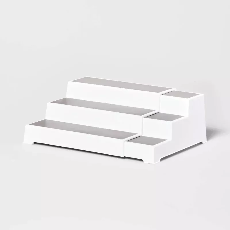 Expandable 3-Tier Spice Rack Organizer - White
