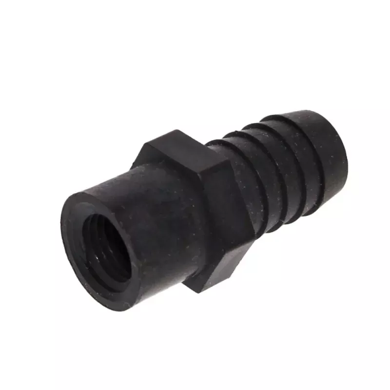 Female Barb Adapter - 5/8 barb x 1/4 FNPT - Black Polypropylene