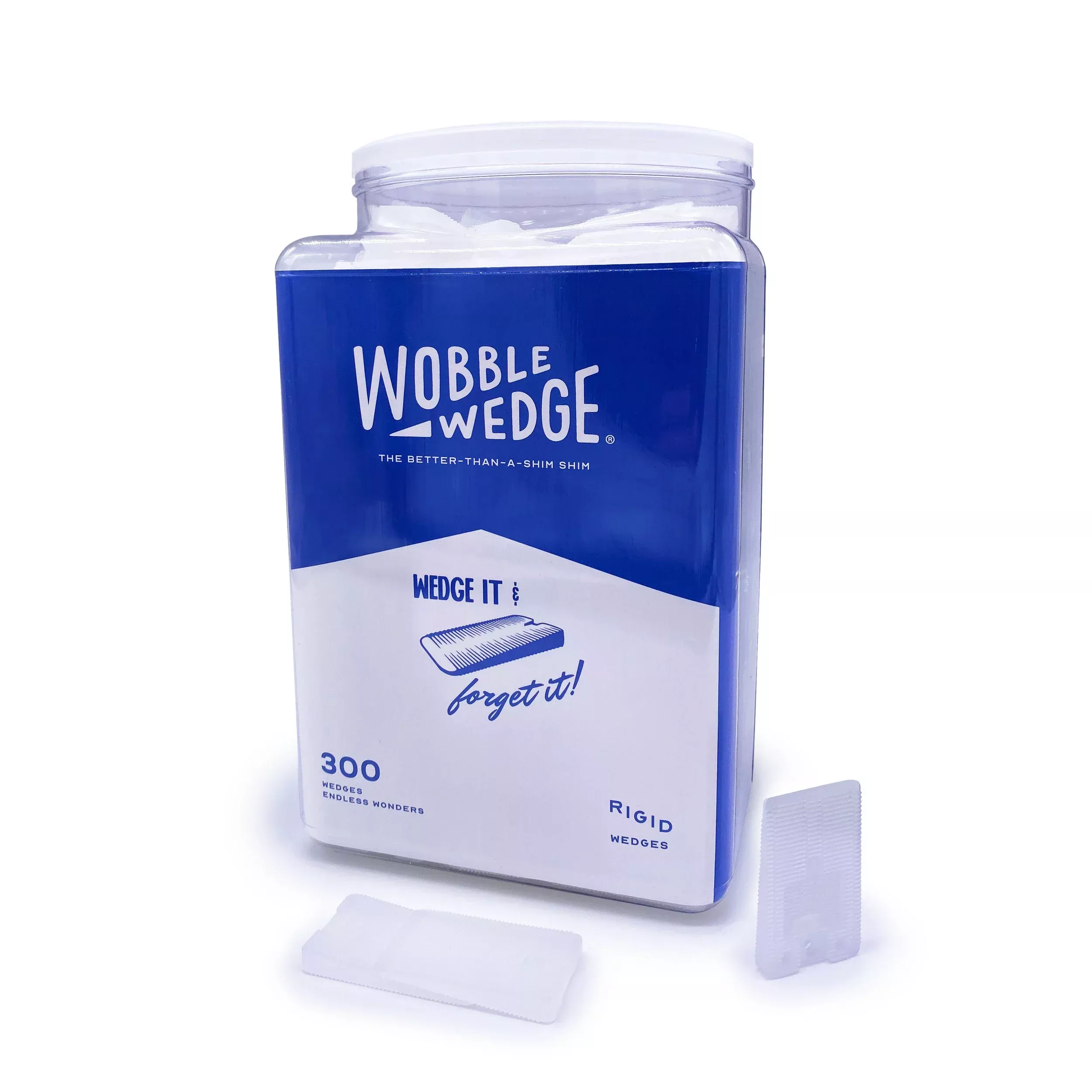 Focus 300 Translucent Wobble Wedges Clear White - 300
