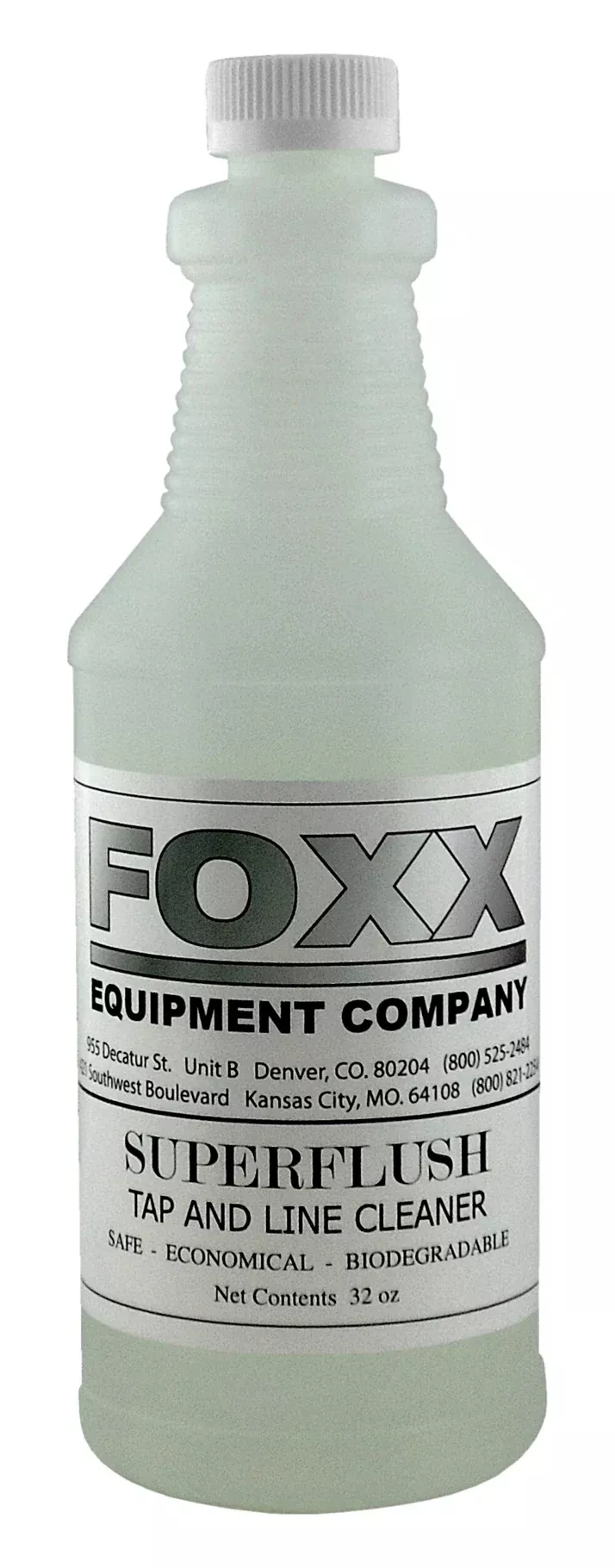 Foxx Superflush Mild Beer Line Cleaner - 32 oz. Concentrated Detergent