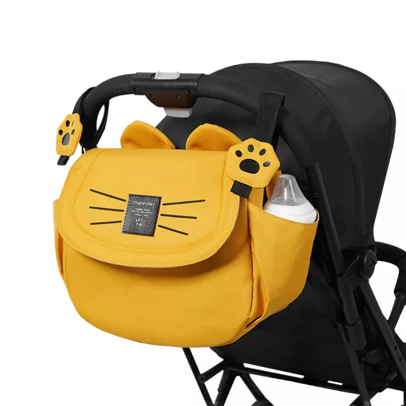 Kitty Paws Stroller Organizer Black