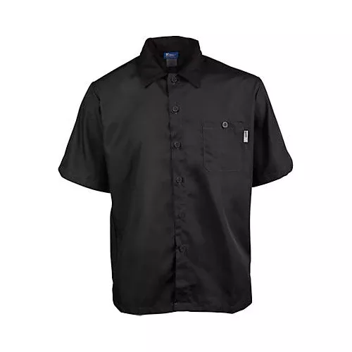 KNG Long Active Lightweight Black Chef Shirt Large