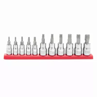 Master Mechanic 11-Pc. Torx Bit Socket Set 1/4 & 3/8 in. Drive