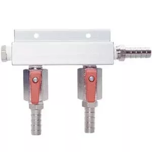 Micro Matic 751-017 2-Way CO2 Beer Manifold, Aluminum