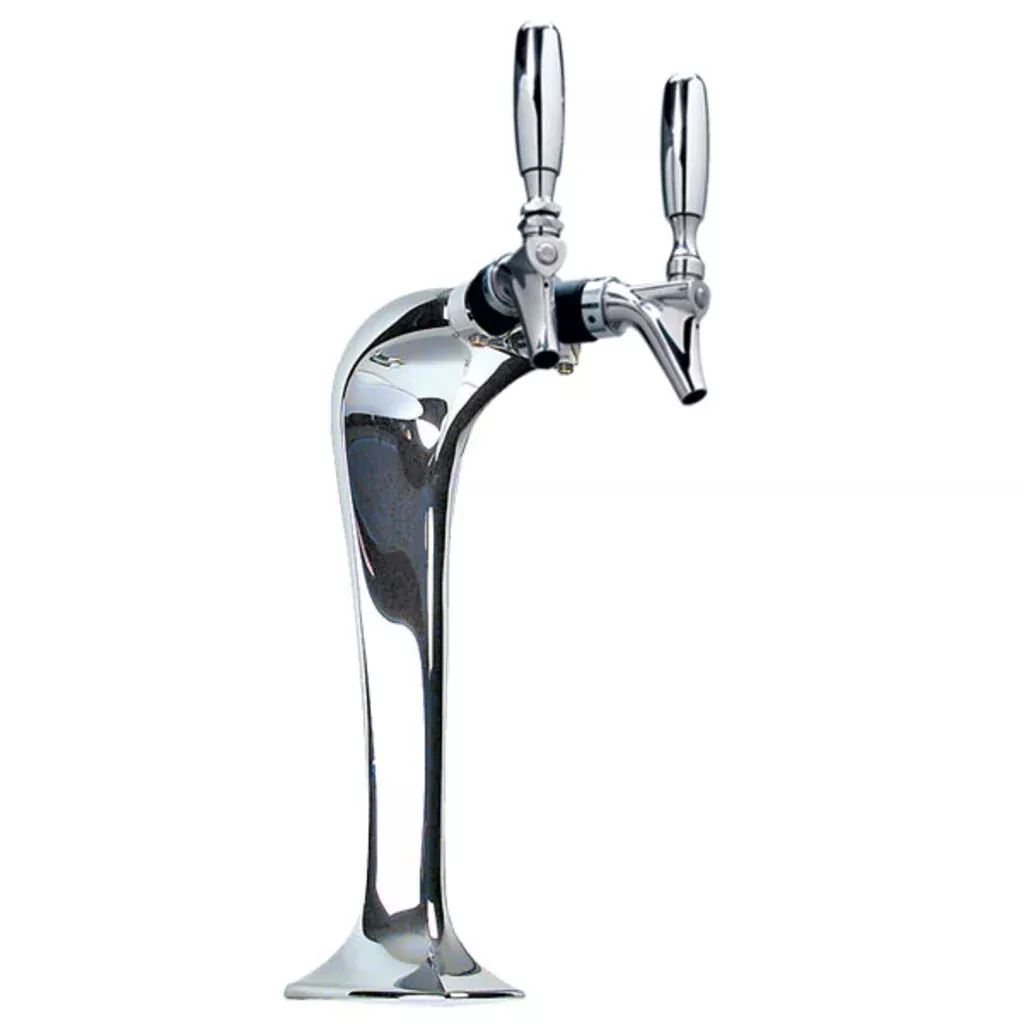 Micro Matic MM1092K Cobra™ Draft Tower, Polished Chrome, Glycol-Loop, 2 Faucets