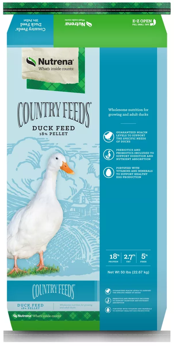 Nutrena Country Feeds Duck 18% Pellets