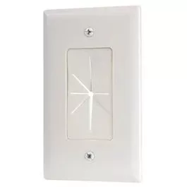 Pass-Thru Wall Plate, White