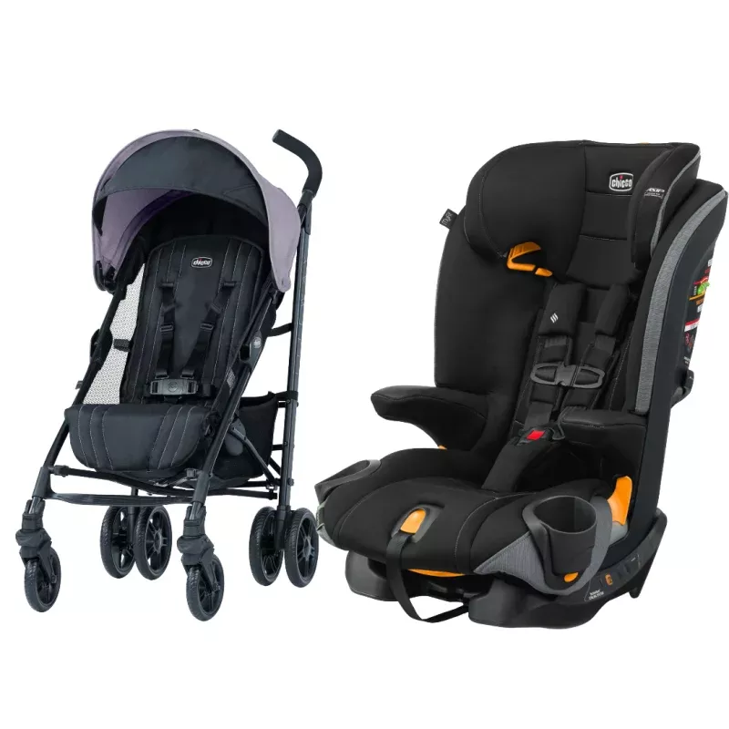 Ready for the Road Bundle Harness Booster Seat & Lightweight Stroller