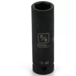 SAE Deep Impact Socket, 6-Point, 1/2-In. Drive, 5/8-in.