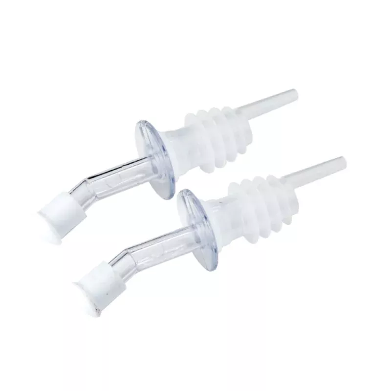 Set of 2 Clear Bottle Pourers