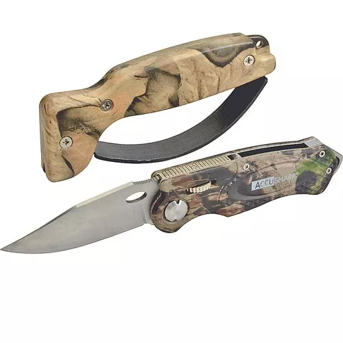 Sharpener and Sport Knife Combo Pack
