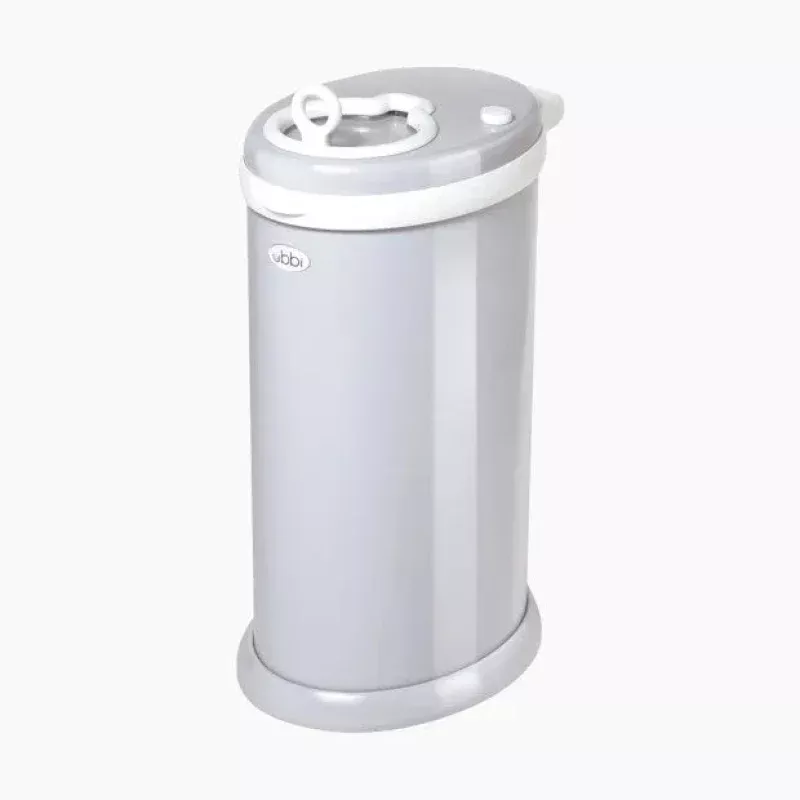 Steel Diaper Bin - Grey