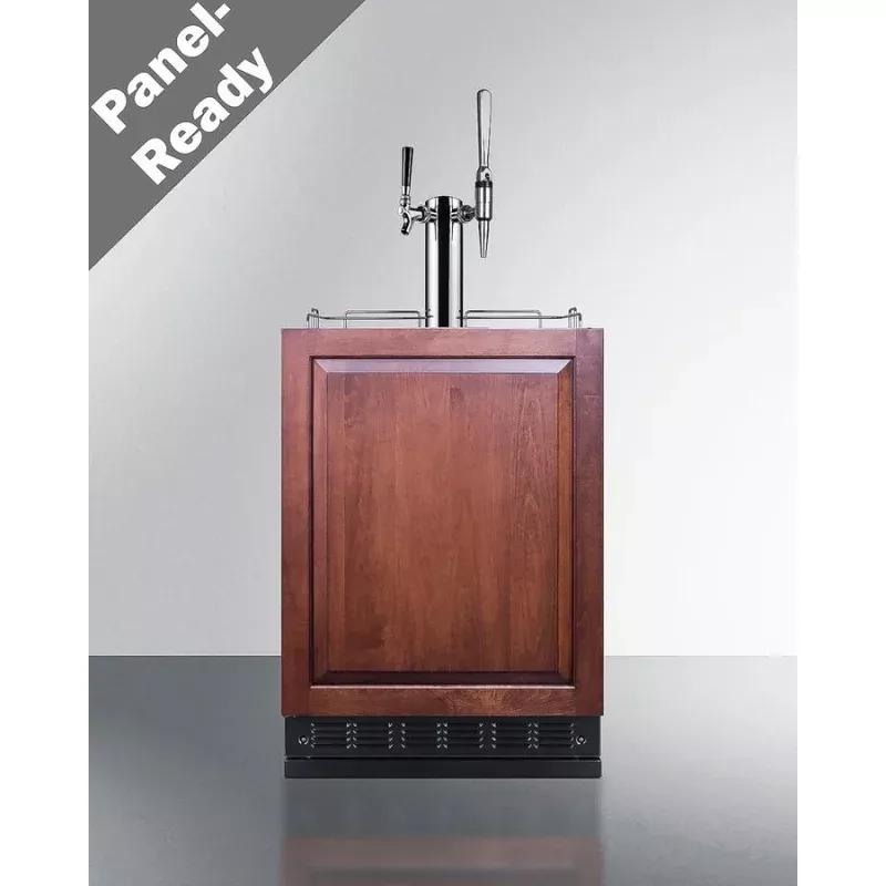 Summit SBC7BRSIFCM2LHD 24" Wide Cold Brew/Nitro Kegerator (Panel Not Included)