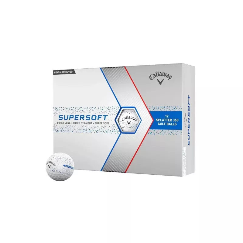 Supersoft Splatter Golf Balls - Blue