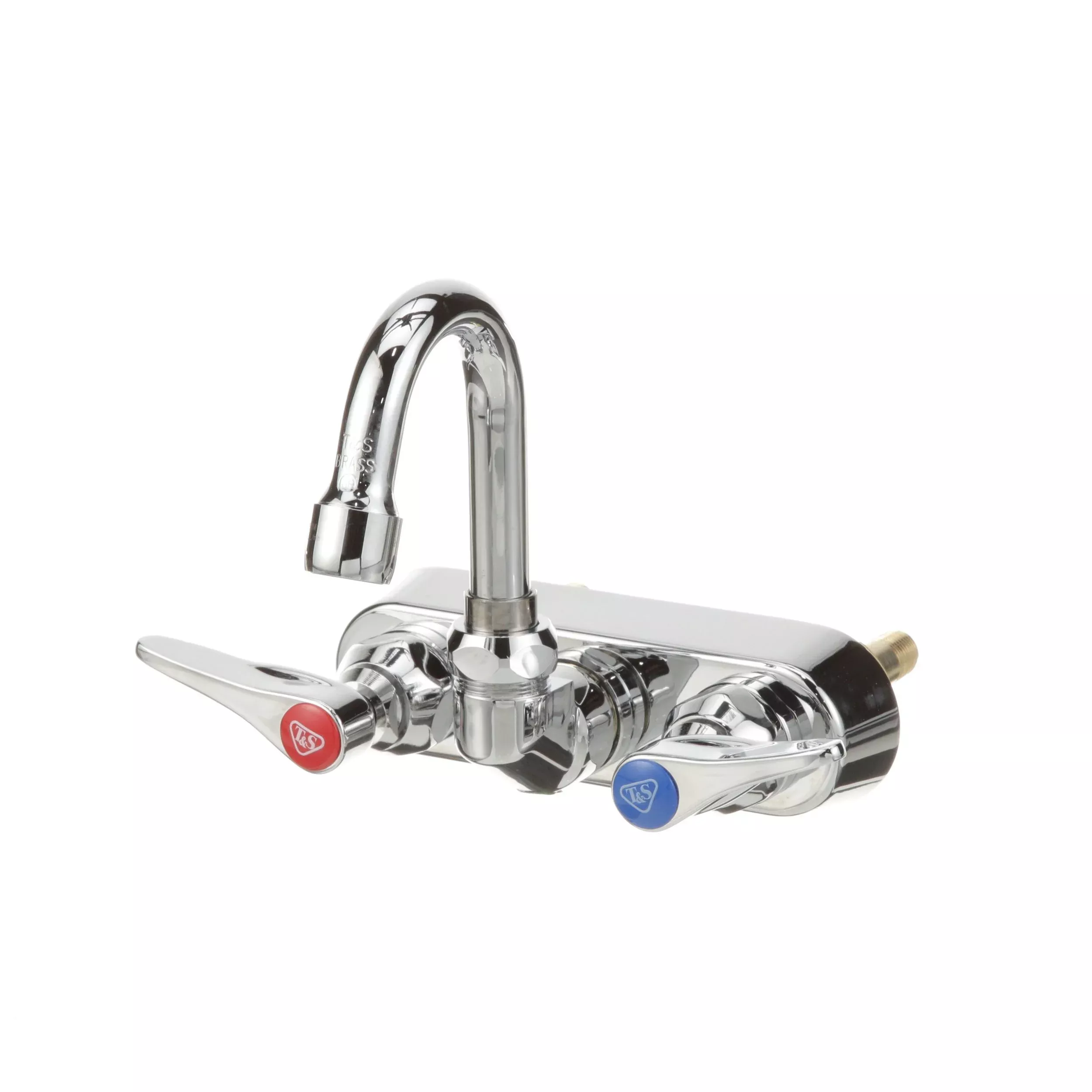 T&S Brass 4 in Wall Mount Workboard Faucet - B-1146-01