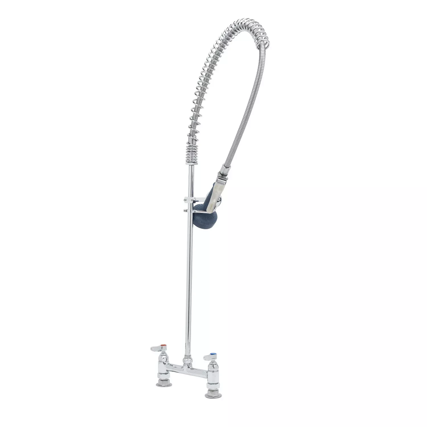 T&S Brass B-0123-B08 Pre-Rinse Unit - 8" Deck Mount & B-0108 Valve