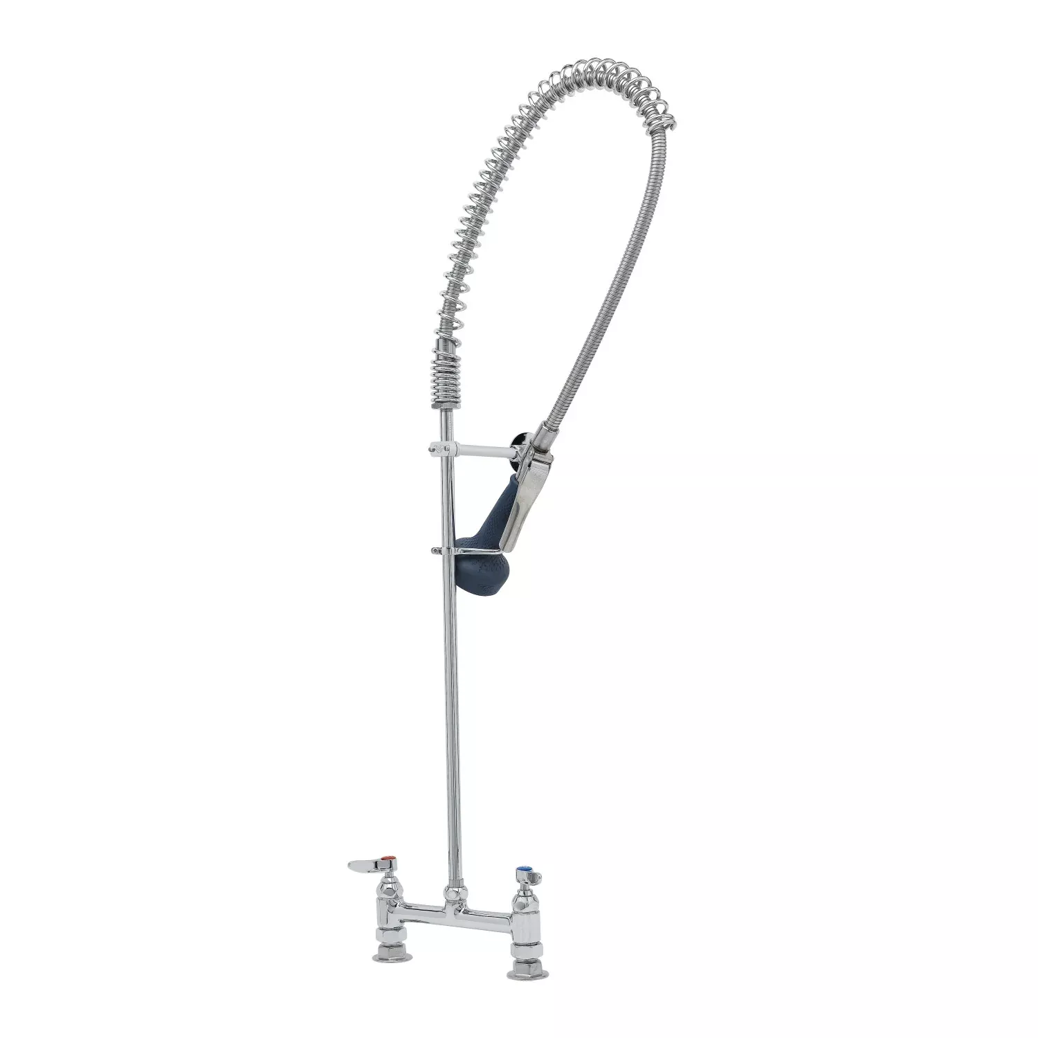 T&S Brass B-0123-B08C Pre-Rinse Unit - 8" Deck Mount & Low-Flow Valve