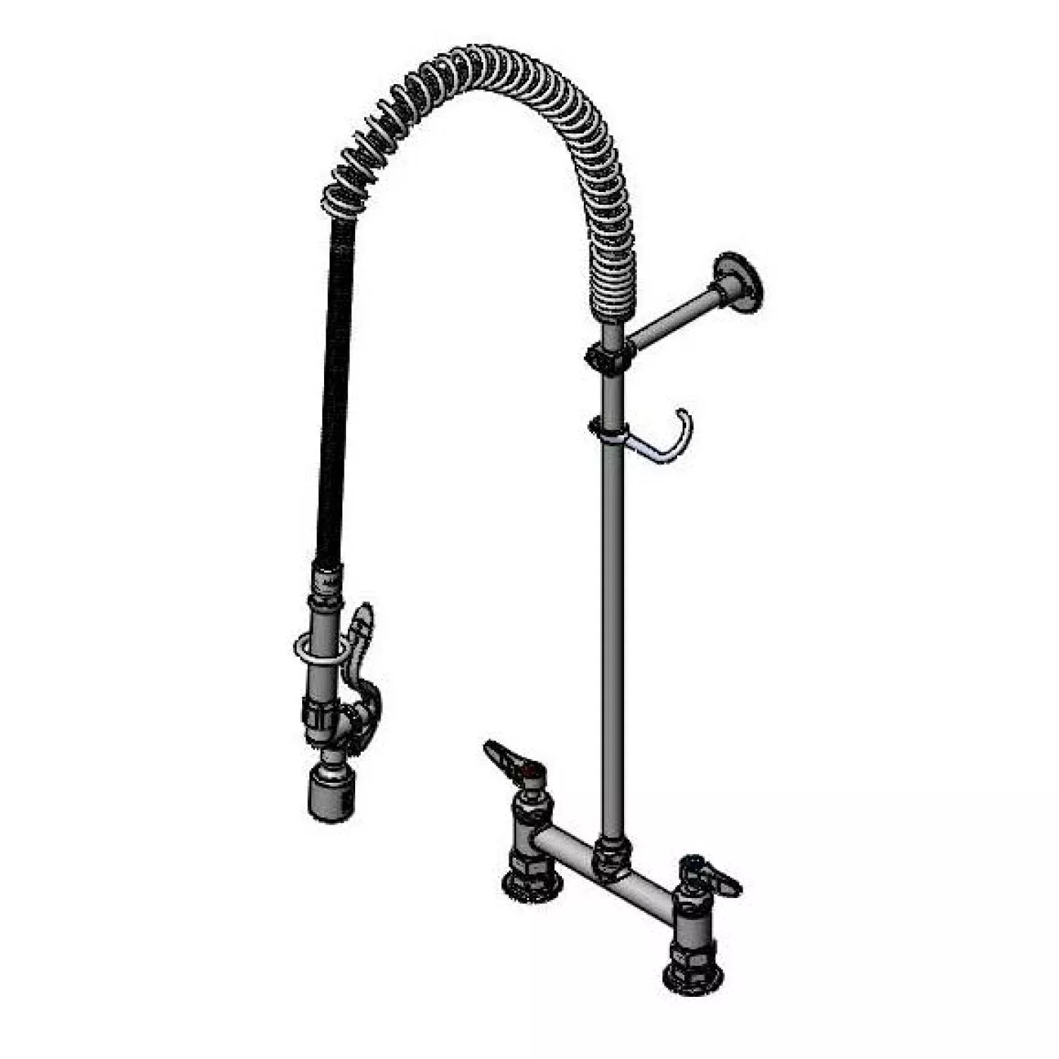 T&S Brass B-0123-CR-BC EasyInstall Pre-Rinse - Ceramas & Low-Flow Head