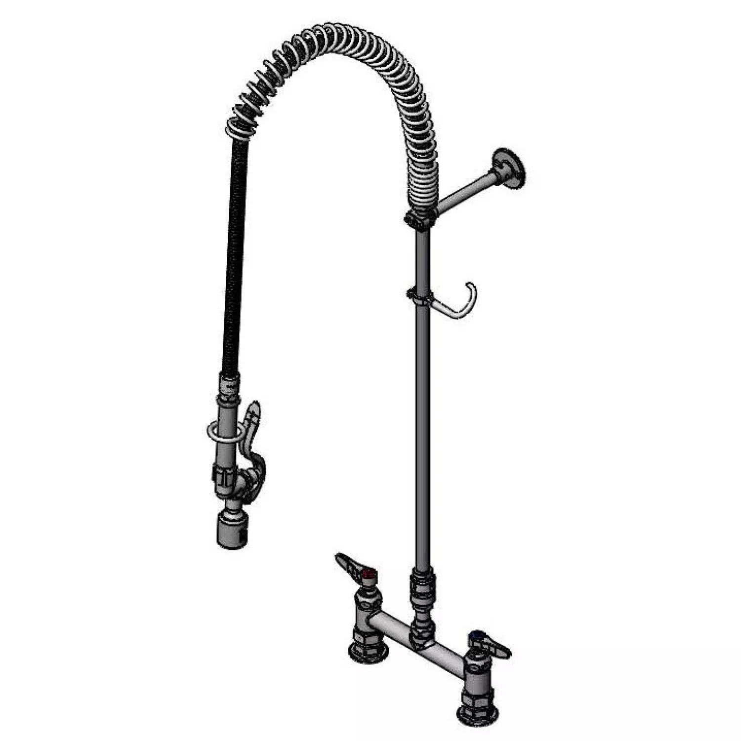 T&S Brass B-0123-V-BC EasyInstall Pre-Rinse - Ceramas & VB & Bracket