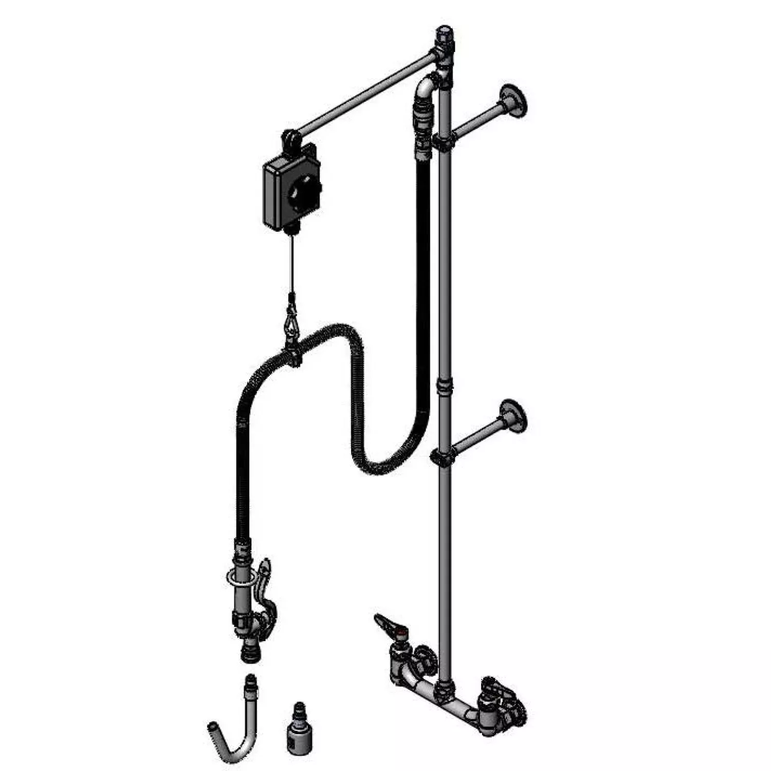 T&S Brass B-0130 Pre-Rinse - Balancer & QD Low-Flow Valve
