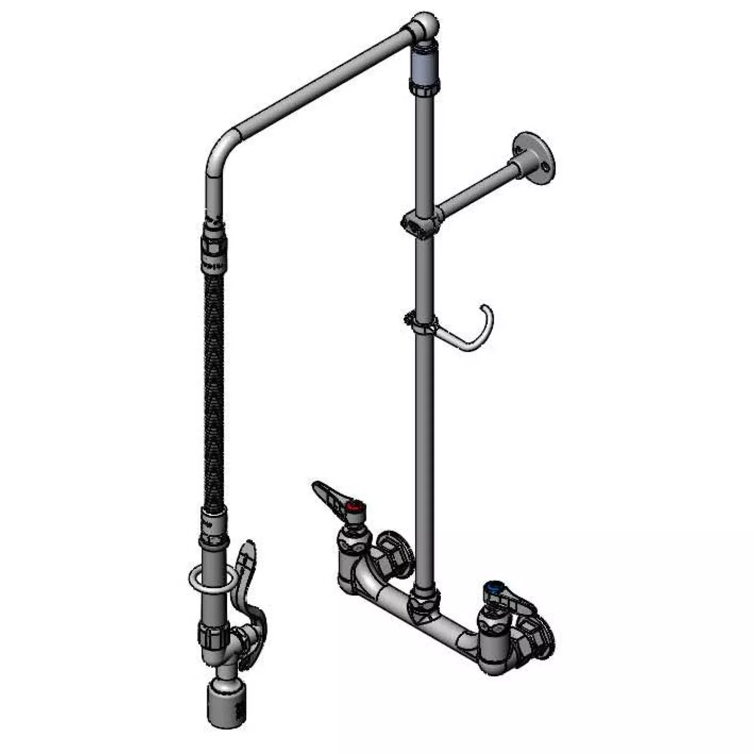 T&S Brass B-0131-BC Pre-Rinse - Overhead Swivel Arm & Low-Flow
