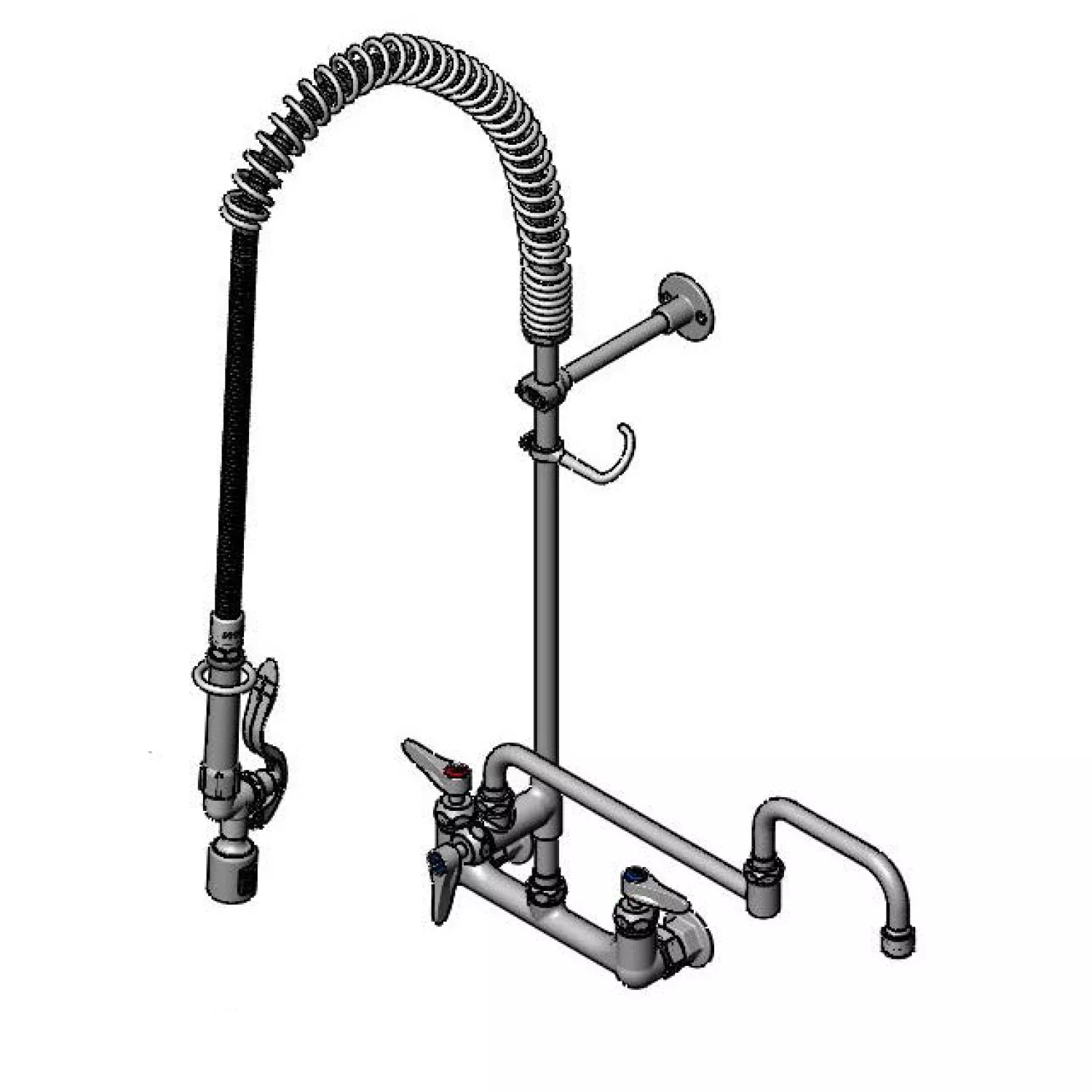 T&S Brass B-0133-18DACRBJ Pre-Rinse Unit - Ceramas & 18" Double-Joint & VR