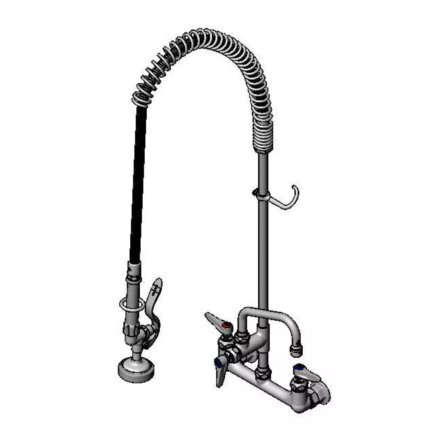 T&S Brass B-0133-ADF06 EasyInstall Pre-Rinse - 8" Wall & 6" ADF