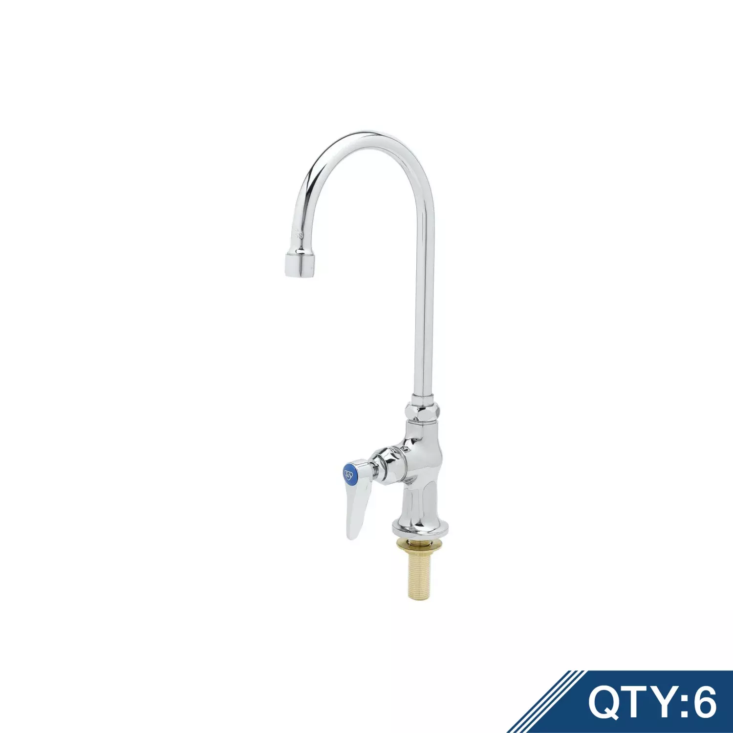 T&S Brass B-0305-M Single Pantry Master Pack (6) - Rigid Gooseneck