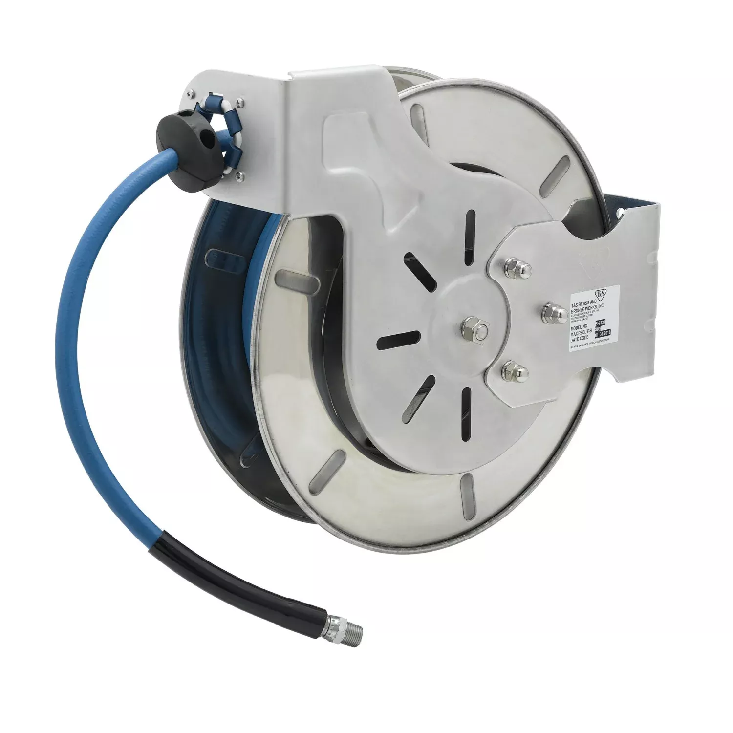 T&S Brass B-7133 Open SS Hose Reel - 1/2" x 35'