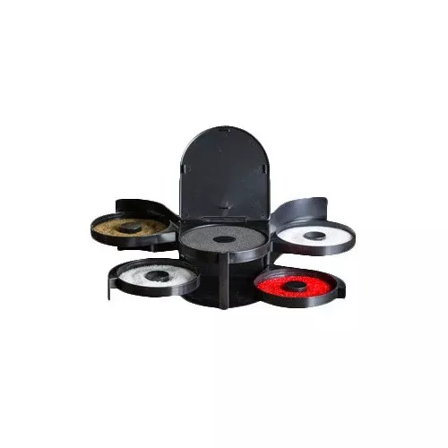 Tablecraft 5-Tier Glass Rimmer Polystyrene, Black - H5633